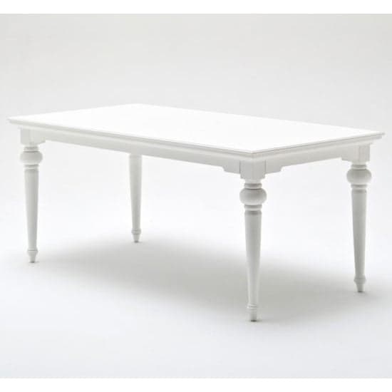 Proviko Wooden Dining Table In Classic White_1