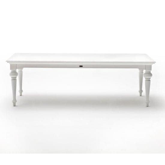 Proviko Large Wooden Dining Table In Classic White_2