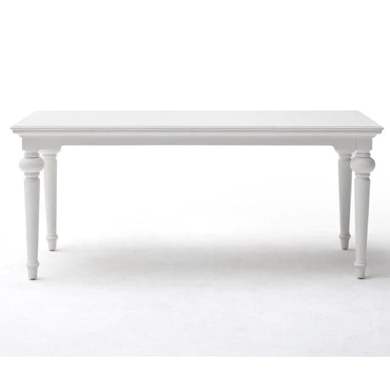 Proviko Medium Wooden Dining Table In Classic White_2