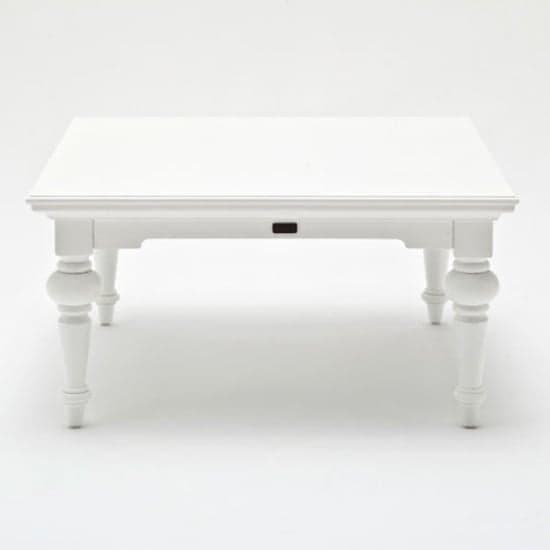 Proviko Square Wooden Coffee Table In Classic White_2