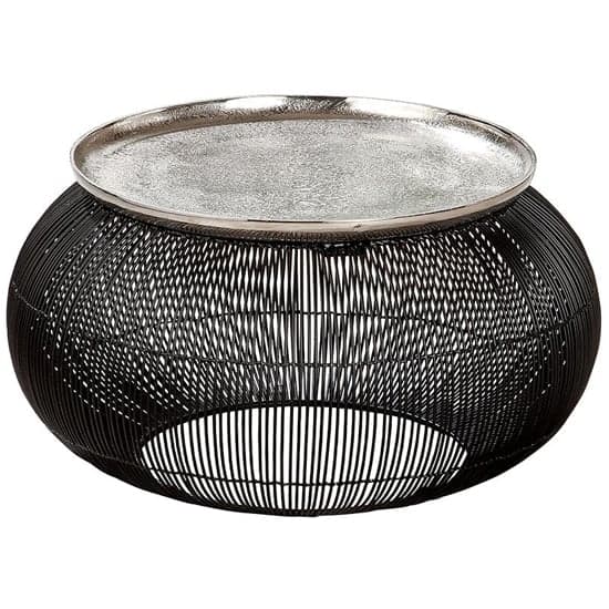 Puntual Aluminium Coffee Table In Black And Silver_2
