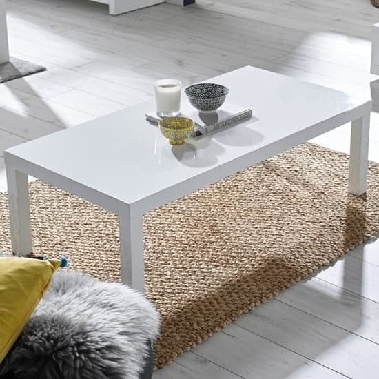 Purer High Gloss Coffee Table In White_1
