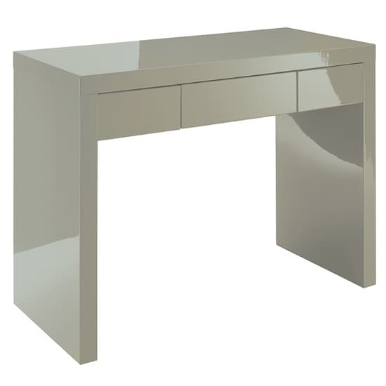 Purer High Gloss Dressing Table With 1 Drawer In Stone_2