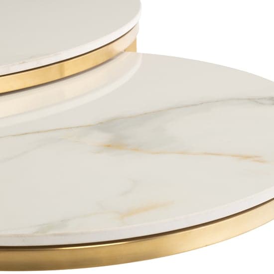 Pyper High Gloss Set Of 2 Marble Coffee Tables In Kass Gold_2