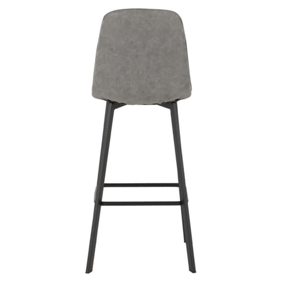 Qinson Grey Faux Leather Bar Chairs In Pair_5