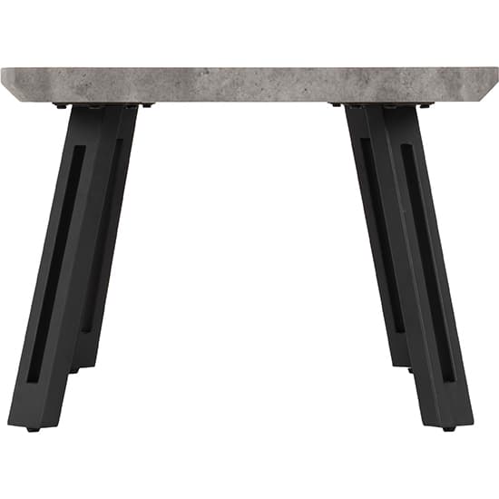 Qinson Wooden Wave Edge Coffee Table In Concrete Effect_3