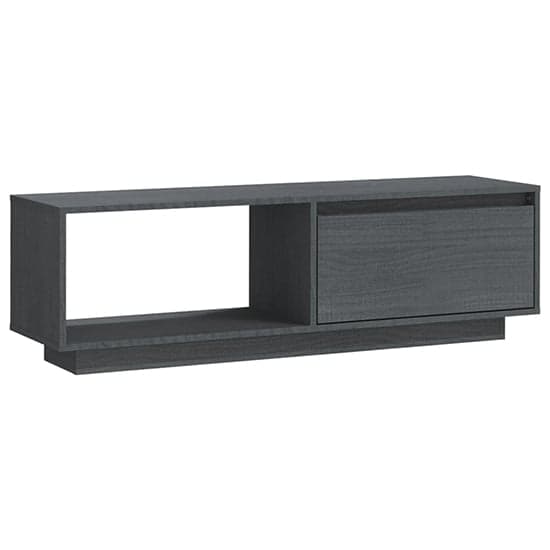 Quana Pinewood TV Stand With 1 Door 1 Shelf In Grey_2