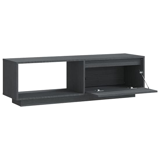 Quana Pinewood TV Stand With 1 Door 1 Shelf In Grey_4