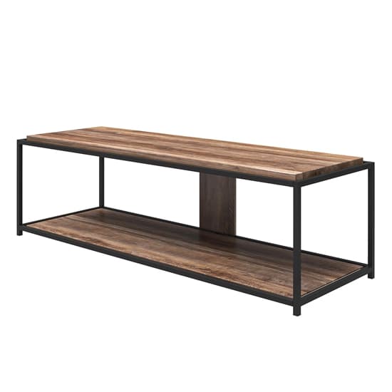 Quebec Wooden TV Stand In Weathered Oak_4