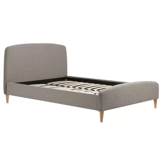 Quebecor Fabric King Size Bed In Grey_3