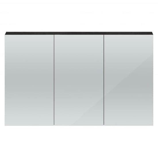 Quincy 135cm Mirrored Cabinet In Hacienda Black With 3 Doors_1