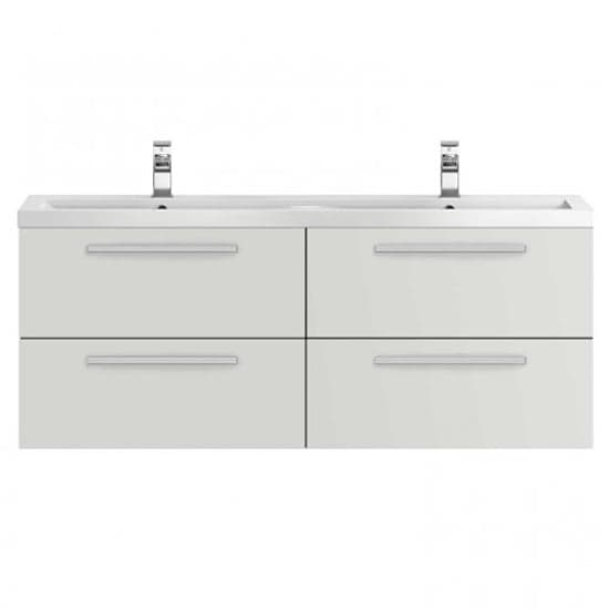 Quincy 144cm Wall Hung Vanity With Basin In Gloss Grey Mist_1
