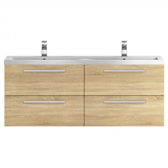 Quincy 144cm Wall Hung Vanity With Basin In Natural Oak_1