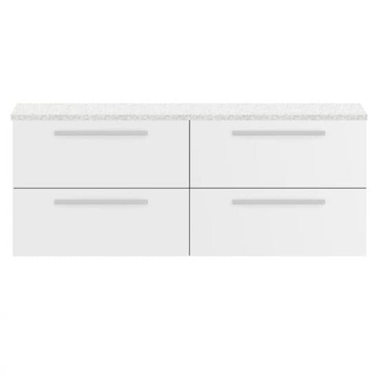 Quincy 144cm Wall Vanity With White Worktop In Gloss White_1