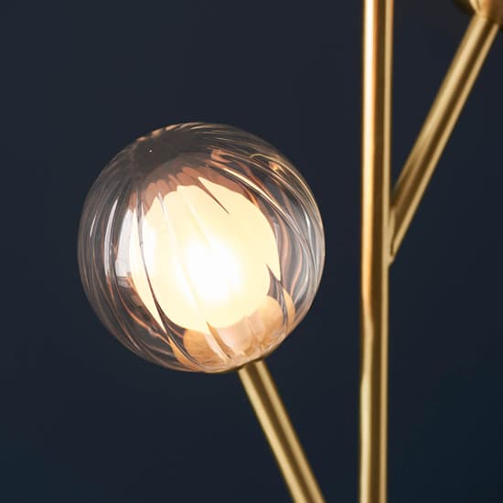 Quincy 3 Lights Glass Shade Floor Lamp In Satin Brass_3