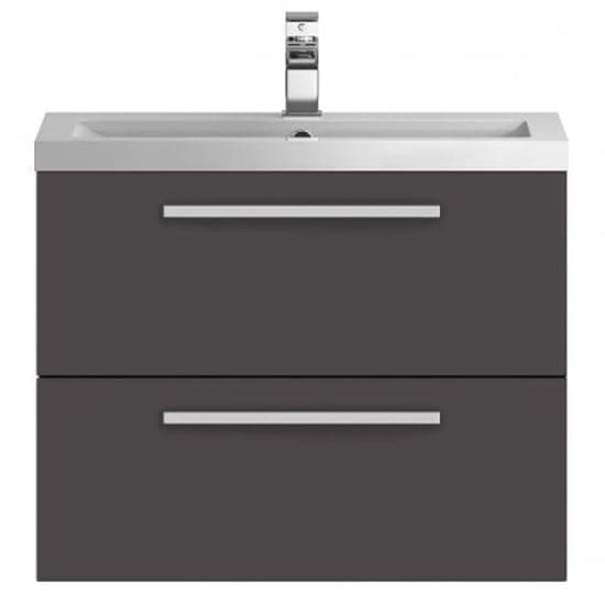 Quincy 72cm Wall Hung Vanity With Basin In Gloss Grey_1