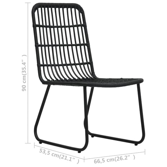 Quincy Small Rattan And Glass 3 Piece Dining Set In Black_6