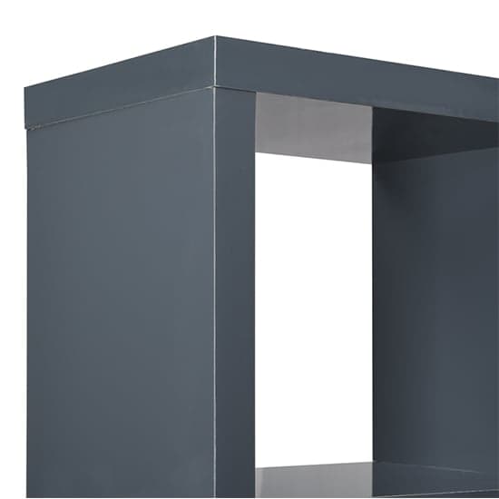 Quinto High Gloss Shelving Unit In Grey_6