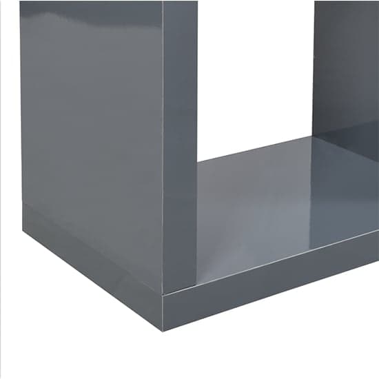 Quinto High Gloss Shelving Unit In Grey_8