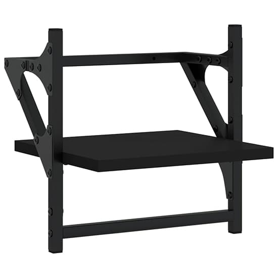 Quito Wooden 4 Piece Set Of Wall Shelf In Black_6