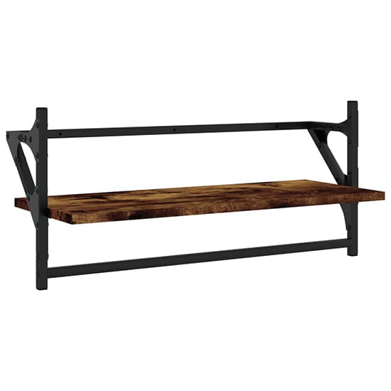 Quito Wooden 4 Piece Set Of Wall Shelf In Smoked Oak_3