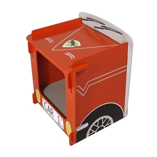 Racing Car Bedside Cabinet In Red_3