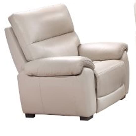 Radford Leather Electric Recliner Chair In Chalk_2