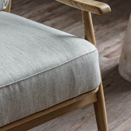 Radiant Fabric Armchair With Wooden Frame In Natural_3