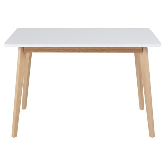 Rahway Wooden Dining Table Rectangular In White And Oak_2