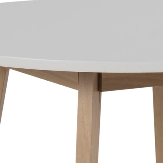 Rahway Wooden Dining Table Round In White And Oak_3