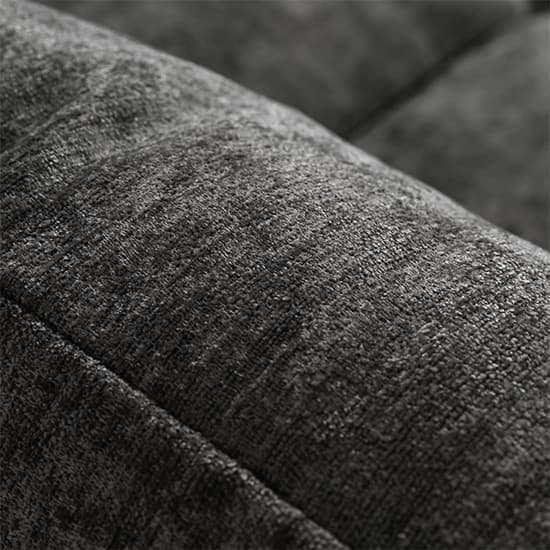 Raine U Shaped Fabric Sofa With Chrome Metal Legs In Grey_4