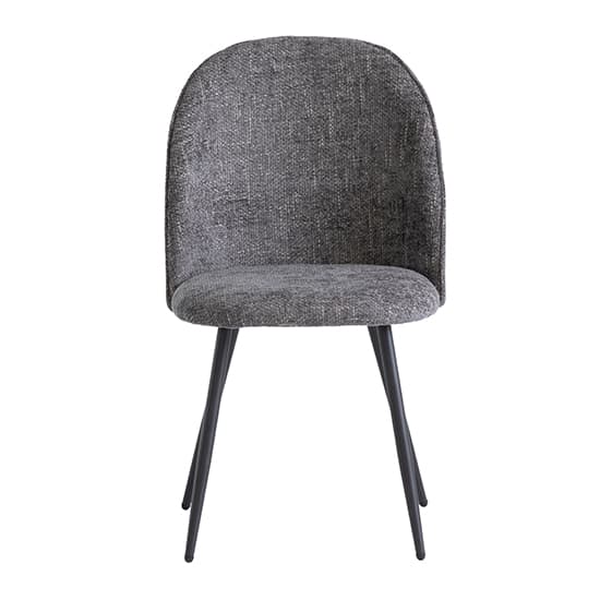 Raisa Graphite Fabric Dining Chairs With Black Legs In Pair_3