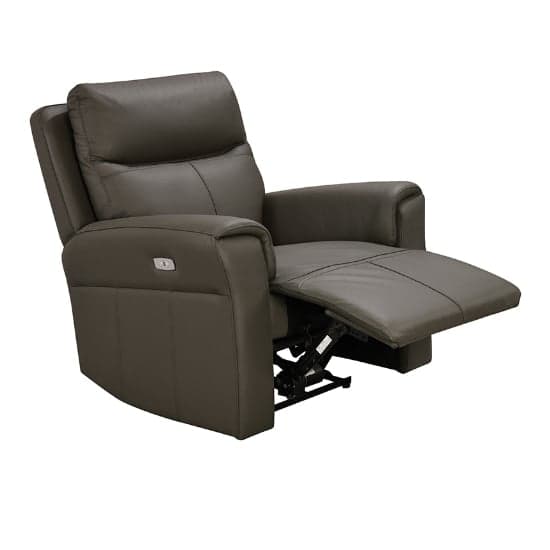 Raivis Leather Electric Recliner Armchair In Ash_2
