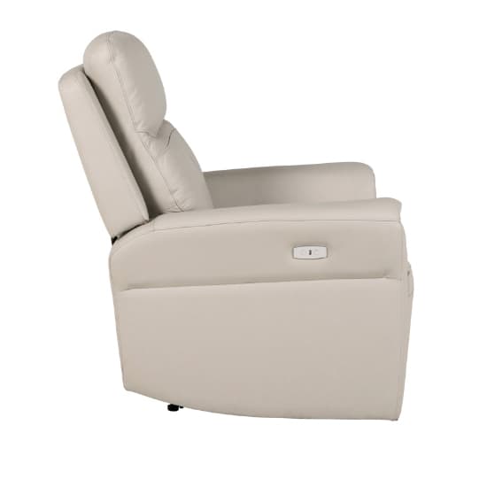 Raivis Leather Electric Recliner Armchair In Stone_3