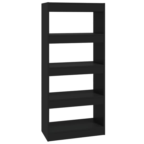 Raivos Wooden Bookshelf And Room Divider In Black_3