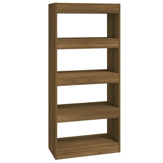 Raivos Wooden Bookshelf And Room Divider In Brown Oak_3