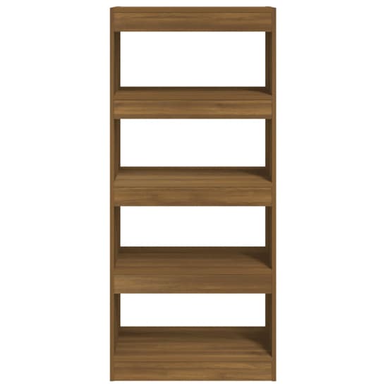 Raivos Wooden Bookshelf And Room Divider In Brown Oak_4