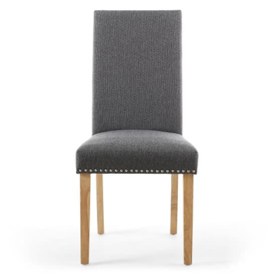 Rabat Steel Grey Linen Dining Chairs And Natural Legs In Pair_3