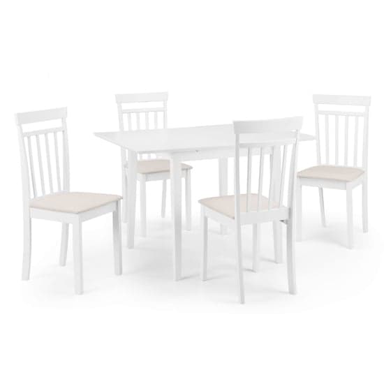 Ranee Extending Wooden Dining Table In White_2
