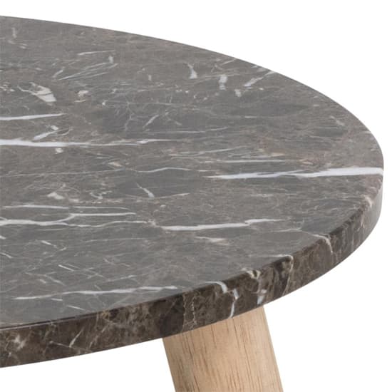 Ravello Marble Side Table Round In Emperador Brown_3