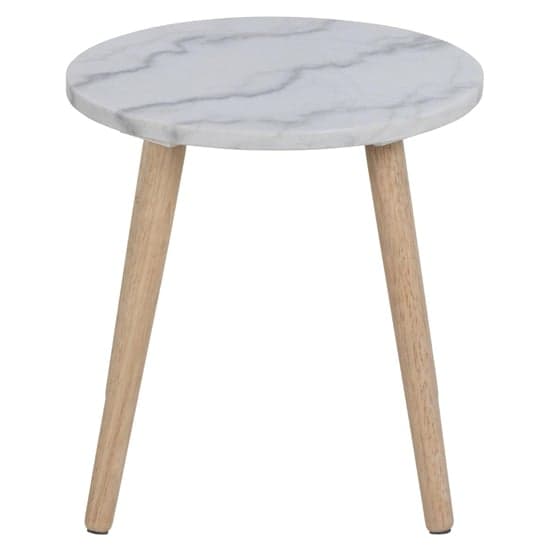 Ravello Marble Side Table Round In Guangxi White_2