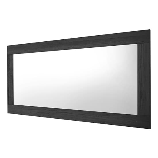 Raya Wall Mirror With Black Ash Wooden Frame_1