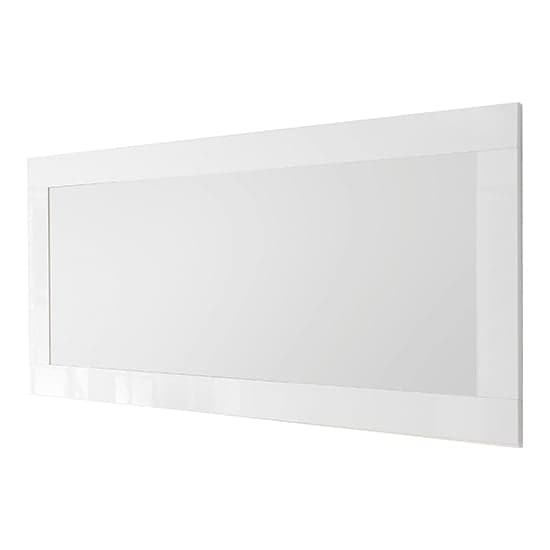 Raya Wall Mirror With White High Gloss Frame_1