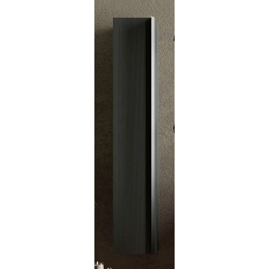Raya Wooden Bathroom Storage Cabinet With 1 Door In Black Ash_1