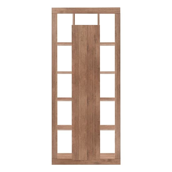 Raya Wooden Bookcase With 1 Door In Mercury_3