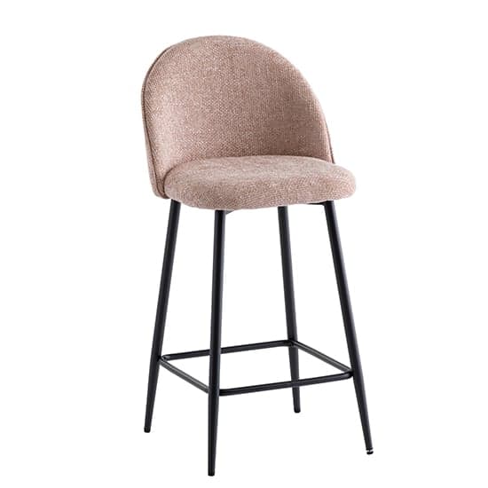 Rayya Fabric Counter Bar Stool In Flamingo Furniture in Fashion