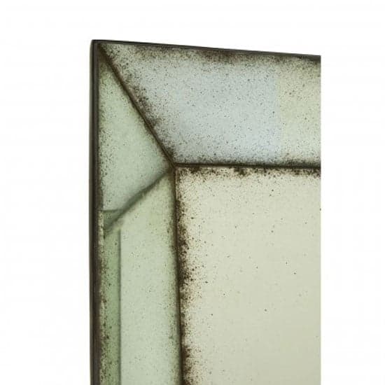 Raze Large Bevelled Edges Wall Mirror In Antique Brass Frame_2