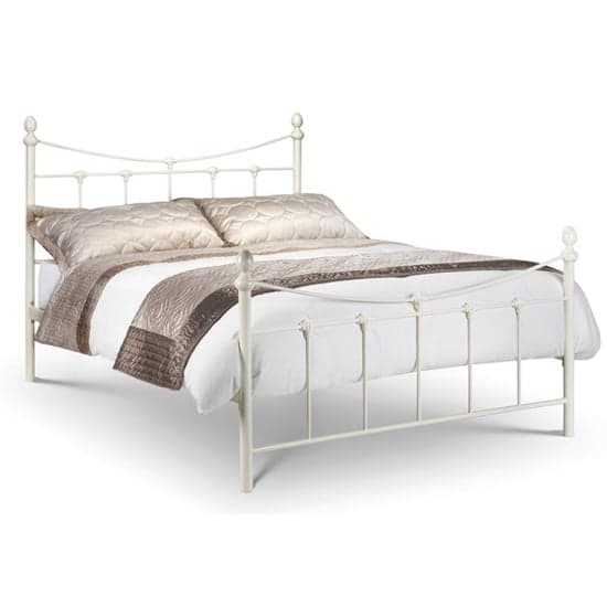 Ranae Metal King Size Bed In Stone White_2