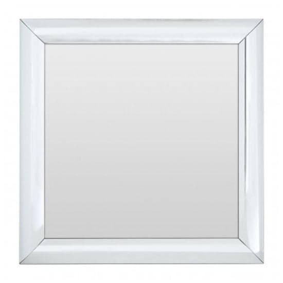 Recon Square Wall Bedroom Mirror In Thick Silver Frame_1