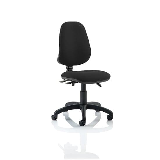 Redmon Fabric Office Chair In Black Without Arms_1